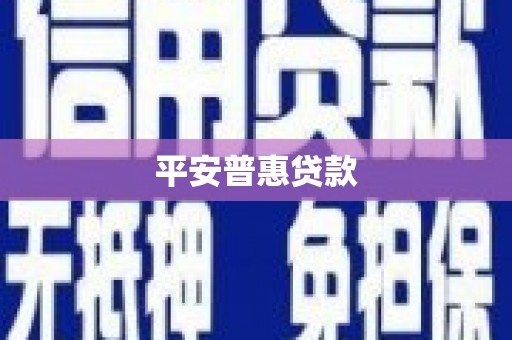 长岭平安普惠贷款