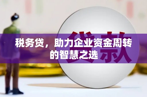 全椒税务贷，助力企业资金周转的智慧之选