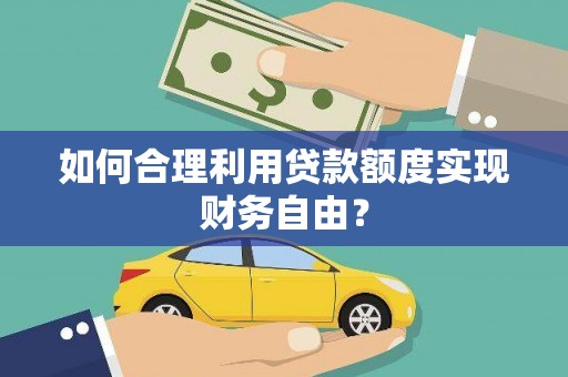 林西如何合理利用贷款额度实现财务自由？