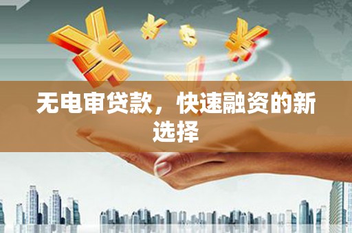 汉源无电审贷款，快速融资的新选择