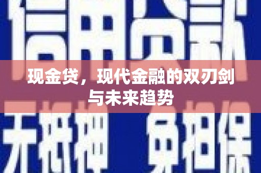 舞阳现金贷，现代金融的双刃剑与未来趋势