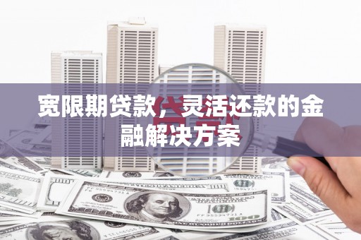 禹城宽限期贷款，灵活还款的金融解决方案