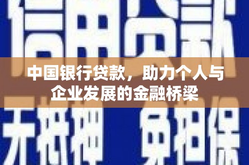 连南中国银行贷款，助力个人与企业发展的金融桥梁
